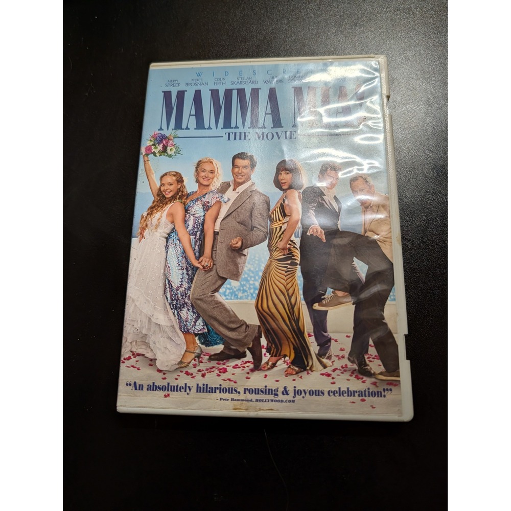 Universal Mamma Mia! The Movie DVD Unisex OS White Good Widescreen ABBA Musical